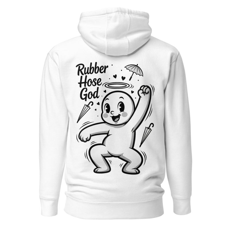 Rubber Hose God - Vintage Cartoon Halo Dancer Unisex Hoodie