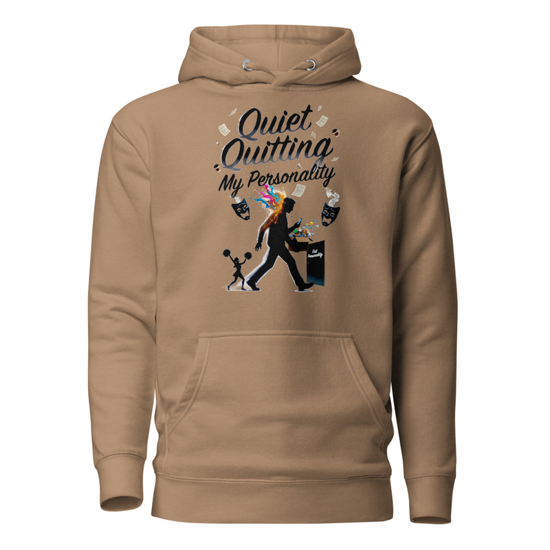 Quiet Quitting My Personality - Satirical Corporate Burnout Unisex Hoodie