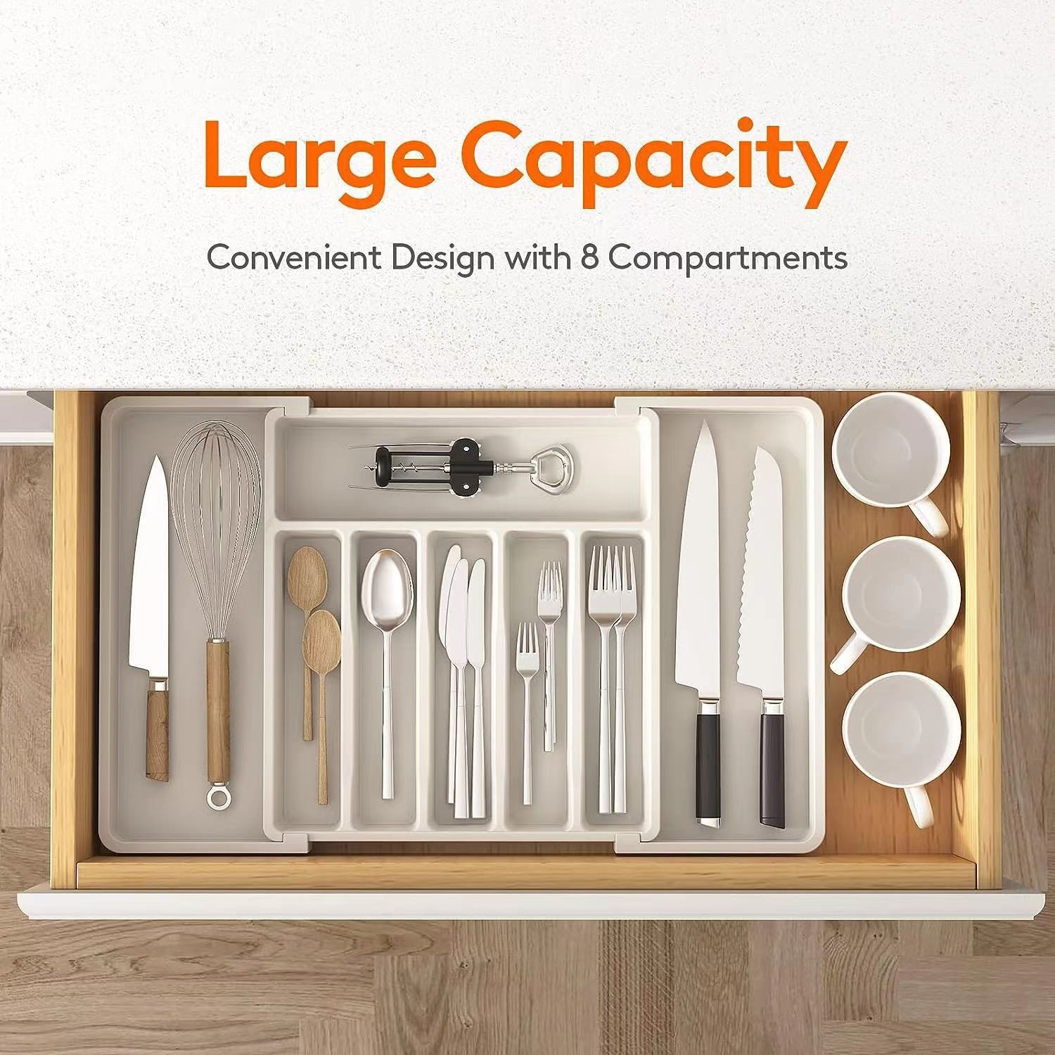 Expandable Cutlery Drawer Organizer