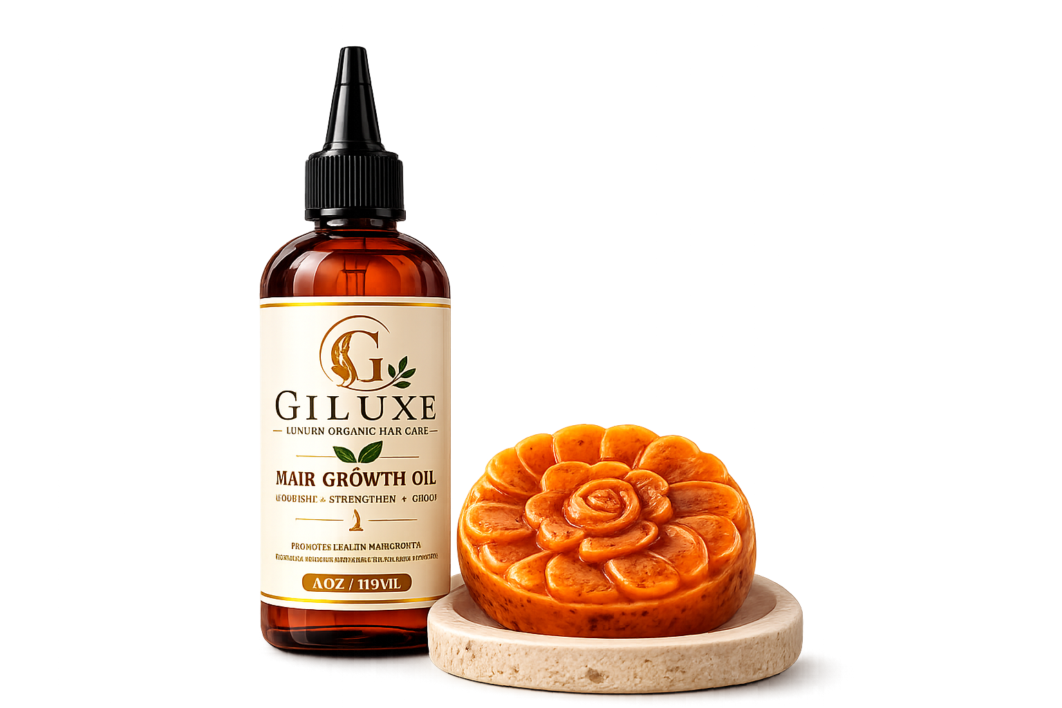 Giluxe Hair Growth Oil & Soap Set