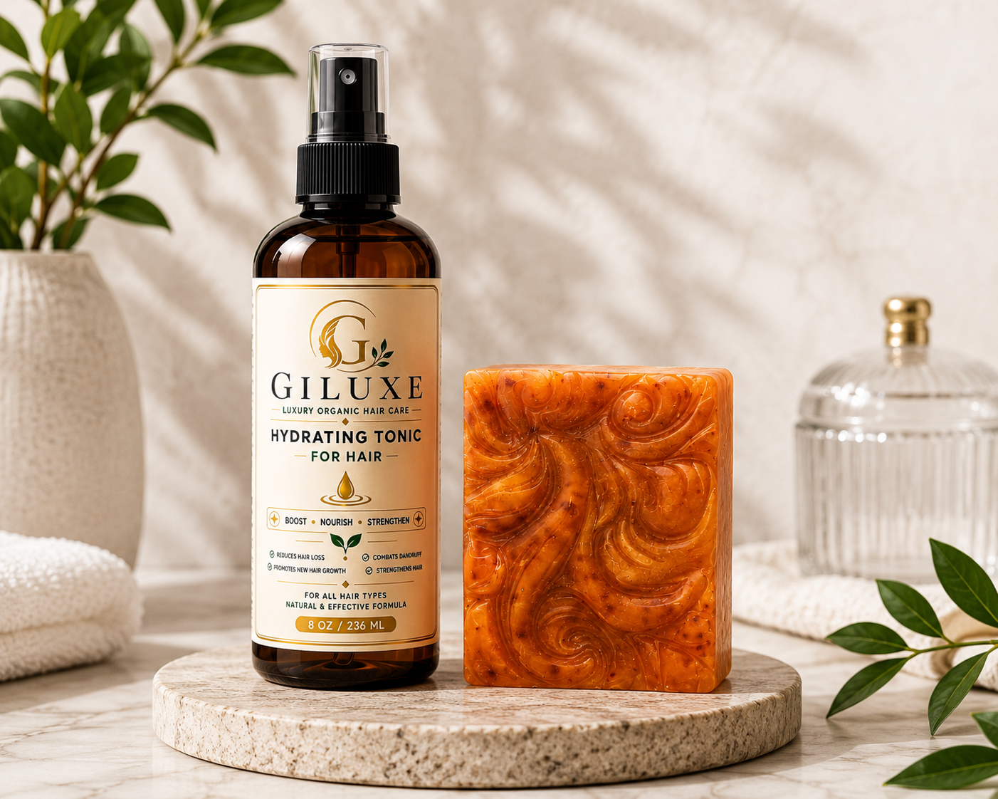Hydrating Tonic for Hair & Facial Soap Set