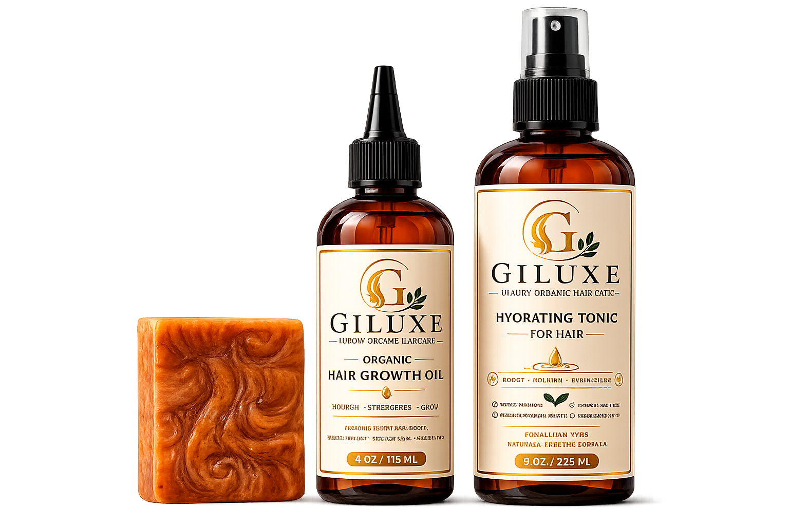 Giluxe Organic Hair Care Set