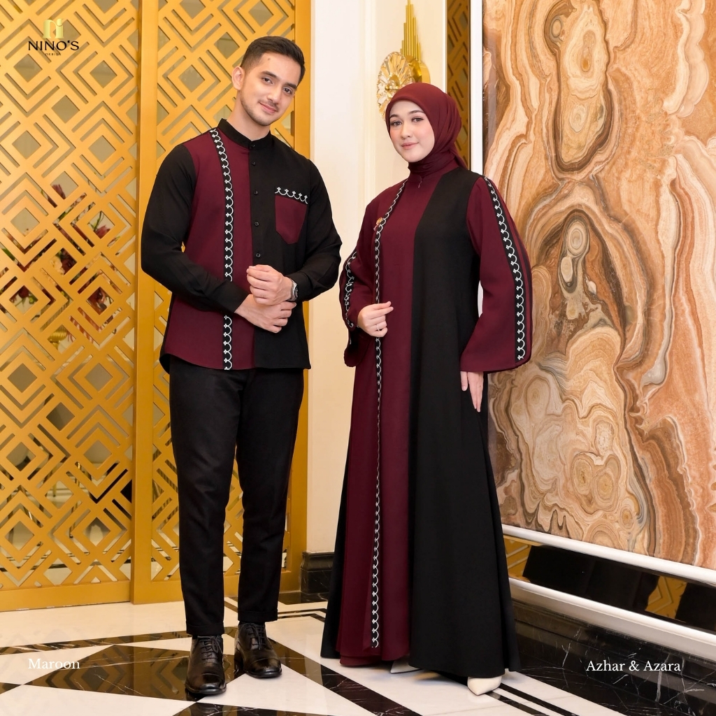 Sarimbit Couple Azara Dress & Azhar Koko By Ninos Design