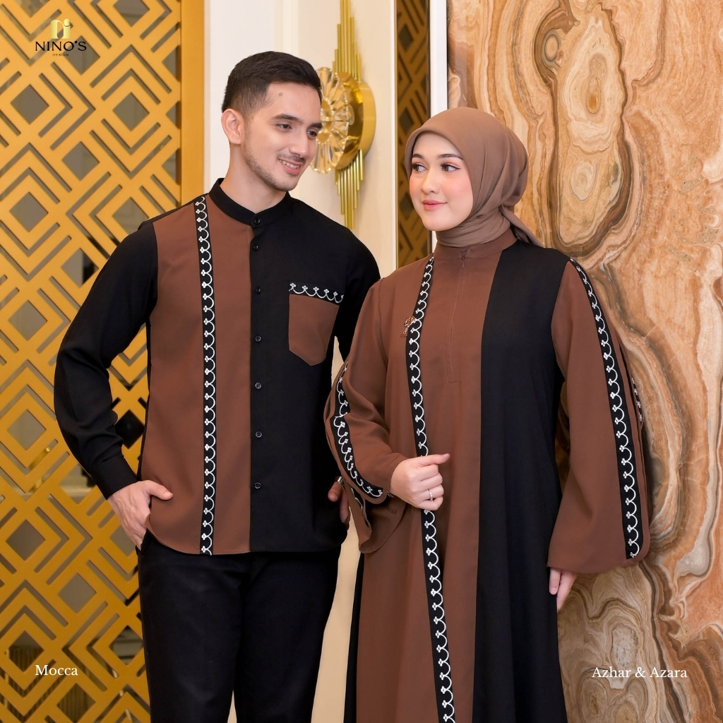 Sarimbit Couple Azara Dress & Azhar Koko By Ninos Design