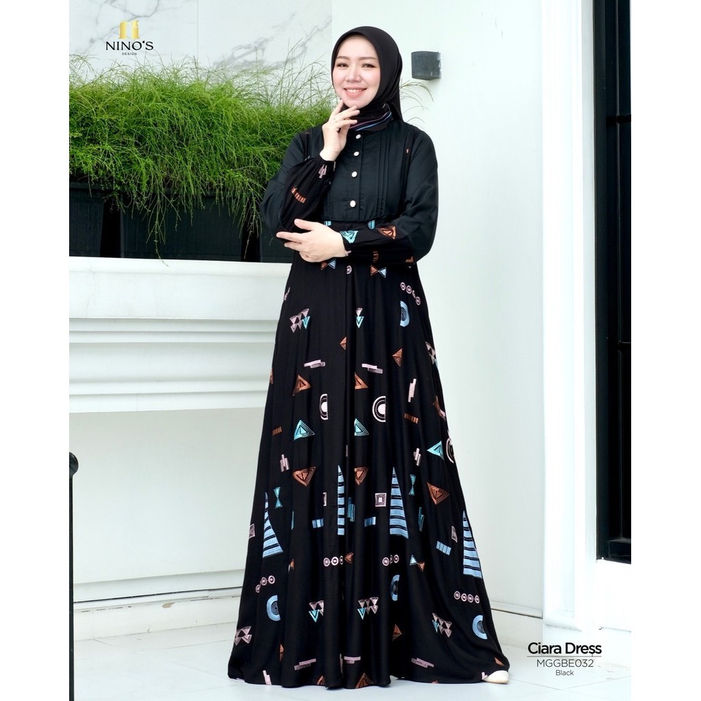 Ciara Dress With Scraf By Ninos Design