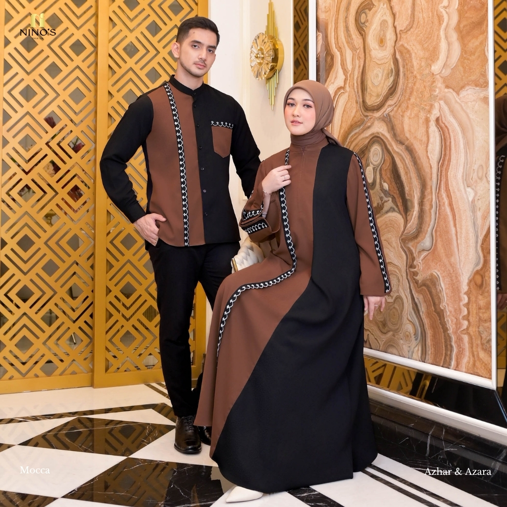 Sarimbit Couple Azara Dress & Azhar Koko By Ninos Design