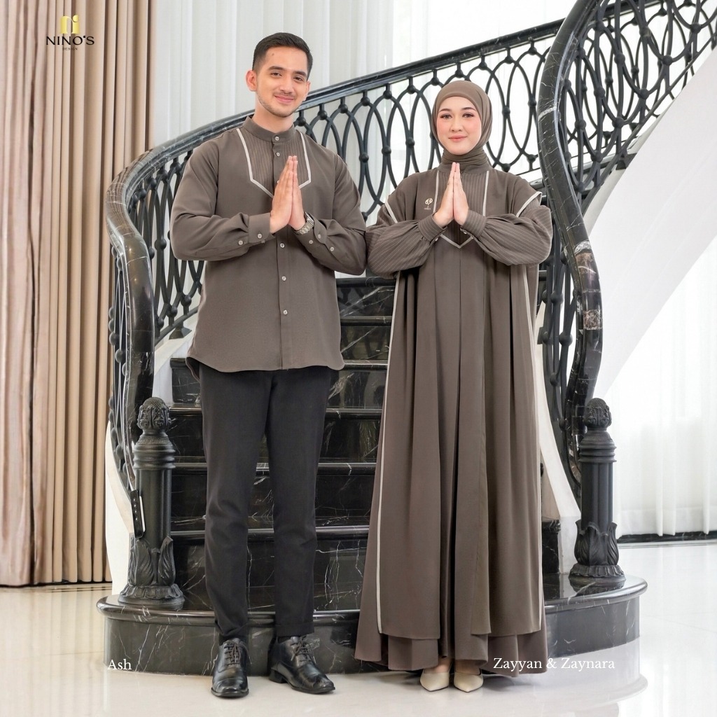 Sarimbit Couple Zaynara Dress & Zayyan Koko By Ninos Design