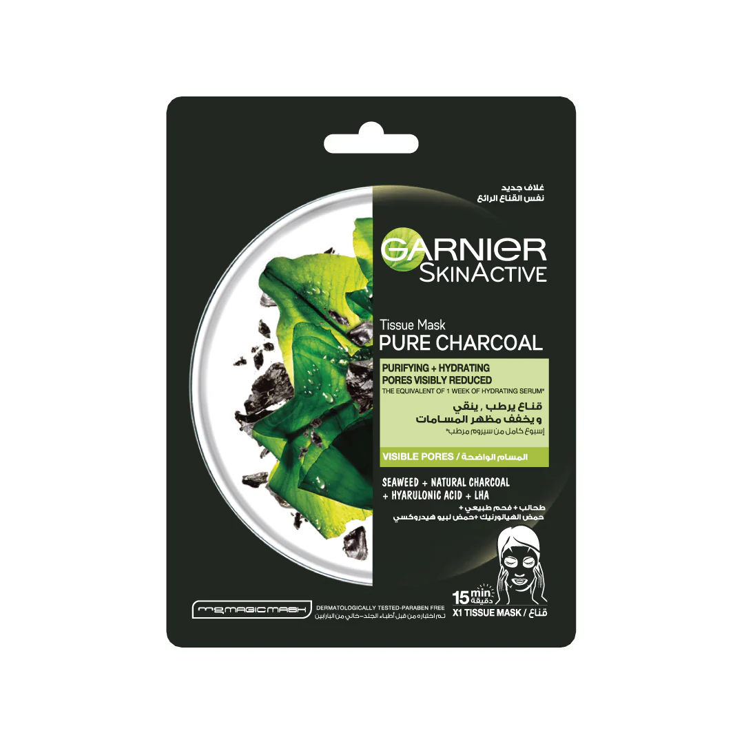 Charcoal and Algae Hydrating & Purifying Tissue Mask