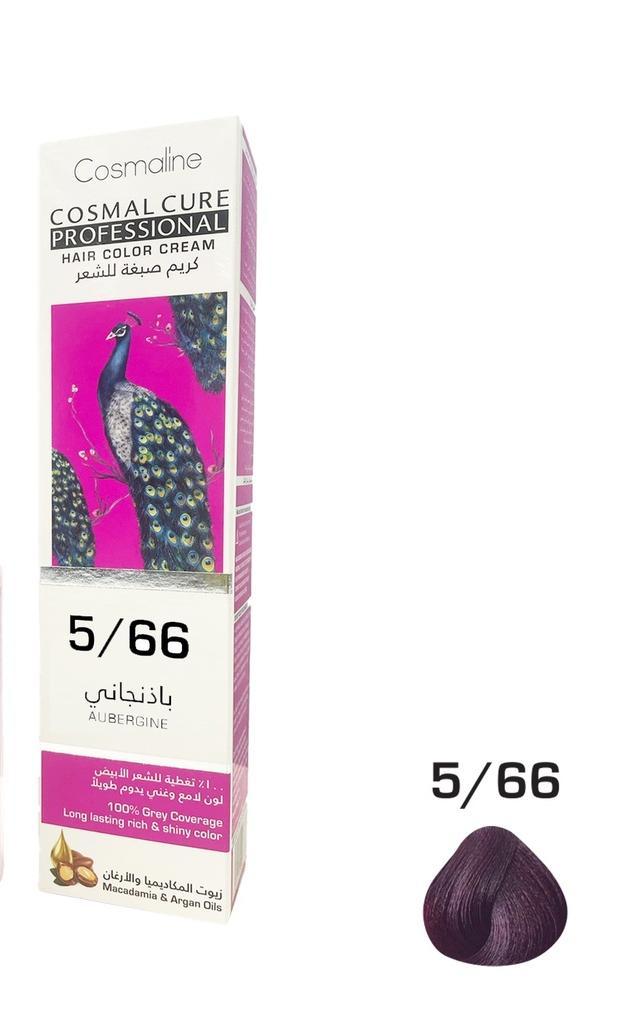 Cosmal Cure Professional Hair Color Cream Aubergine 5/66 