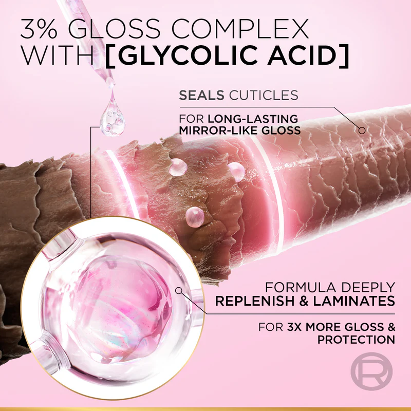 L'Oréal Paris Elvive Glycolic Gloss Extra Gloss Shampoo for Dull Porous Hair Powered by 3% Glycolic Acid