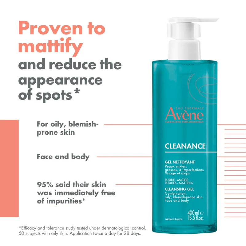 Avène Cleanance Cleansing Gel - Oily & Blemish Prone Skin