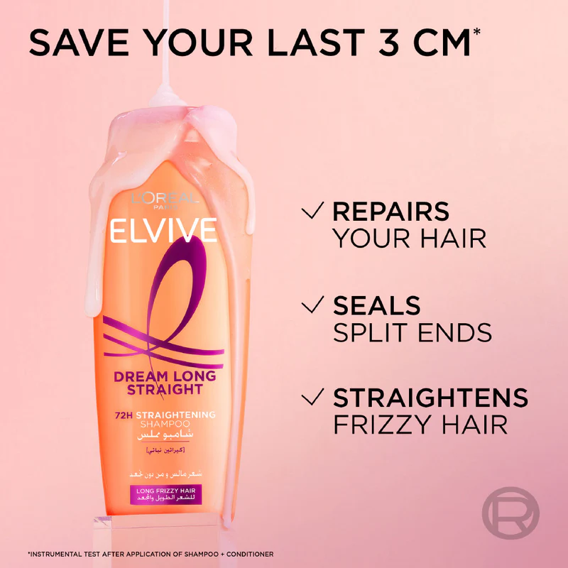   L’Oréal Paris Elvive Dream Long Straight Shampoo - Black Cumin Oil & Micro Keratin