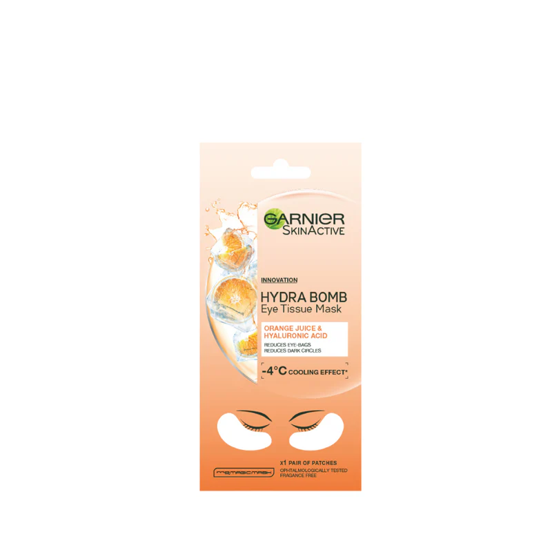 Garnier SkinActive Hydra Bomb Anti Dark-Circles Eye Tissue Mask With Orange Juice And Hyaluronic Acid
