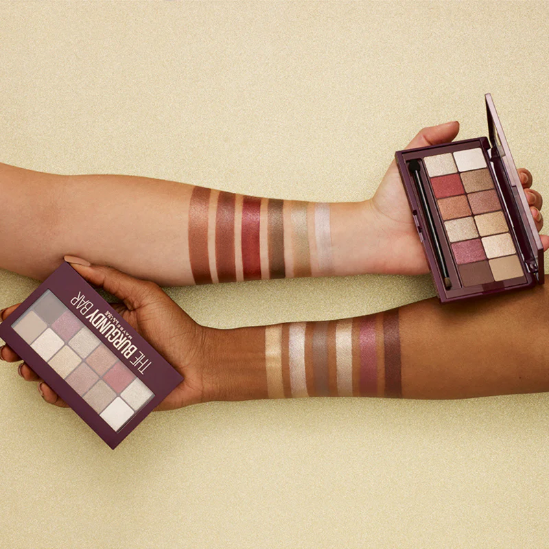 Maybelline New York The Burgundy Bar Eyeshadow Palette- Features 12 Expertly Curated Shades