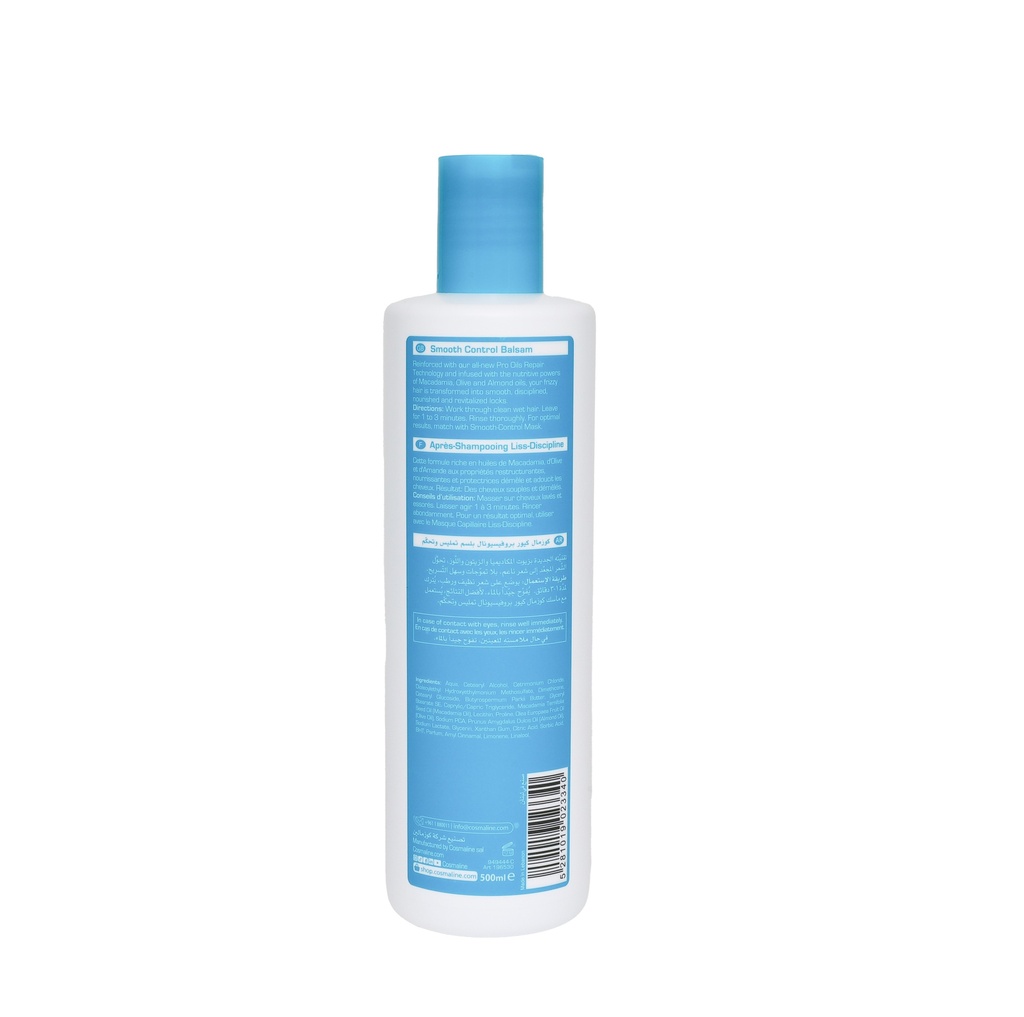 Cosmal Cure Professional Smooth Control Balsam For Frizzy & Unmanageable Hair 500ML