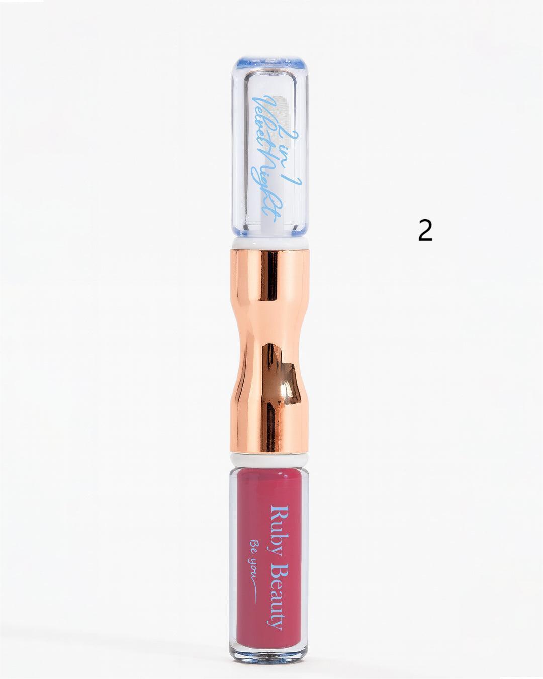 Ruby Beauty Velvet Night 2-in-1 Lipstick & Lip Oil