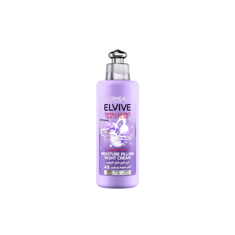 L’Oréal Paris Elvive Hyaluron Moisture Filling Night Cream For Dehydrated Hair For 4x More Hydrated Hair