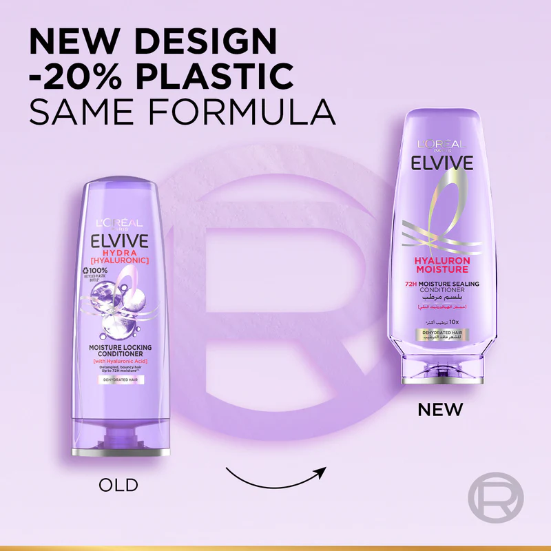 L’Oréal Paris Elvive 72H Hyaluron Moisture Sealing Conditioner for Dehydrated Hair 200ml