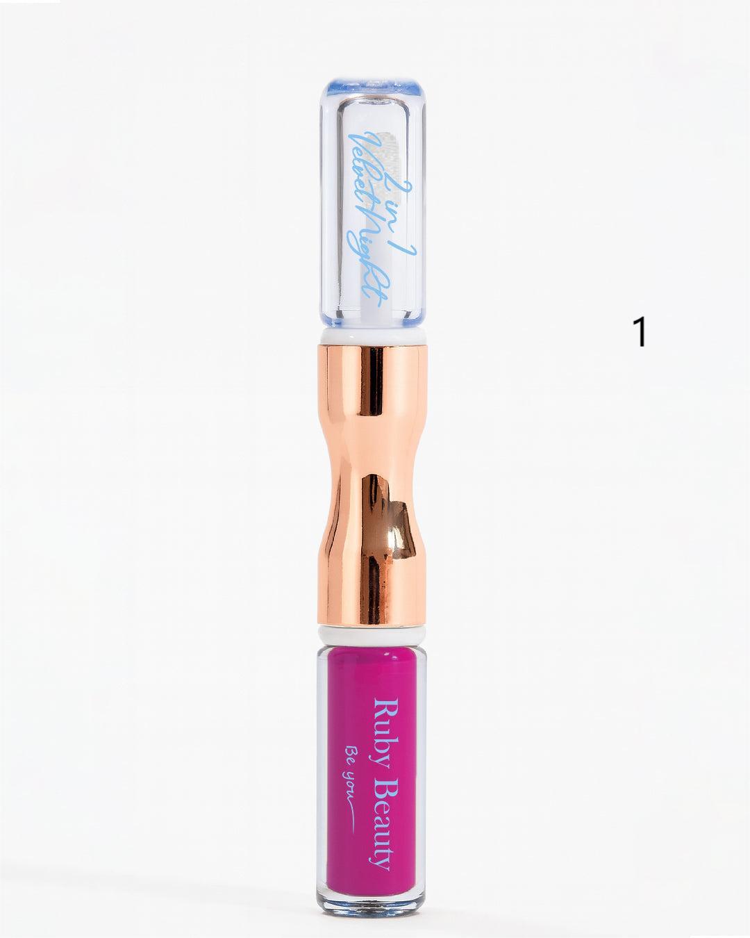 Ruby Beauty Velvet Night 2-in-1 Lipstick & Lip Oil