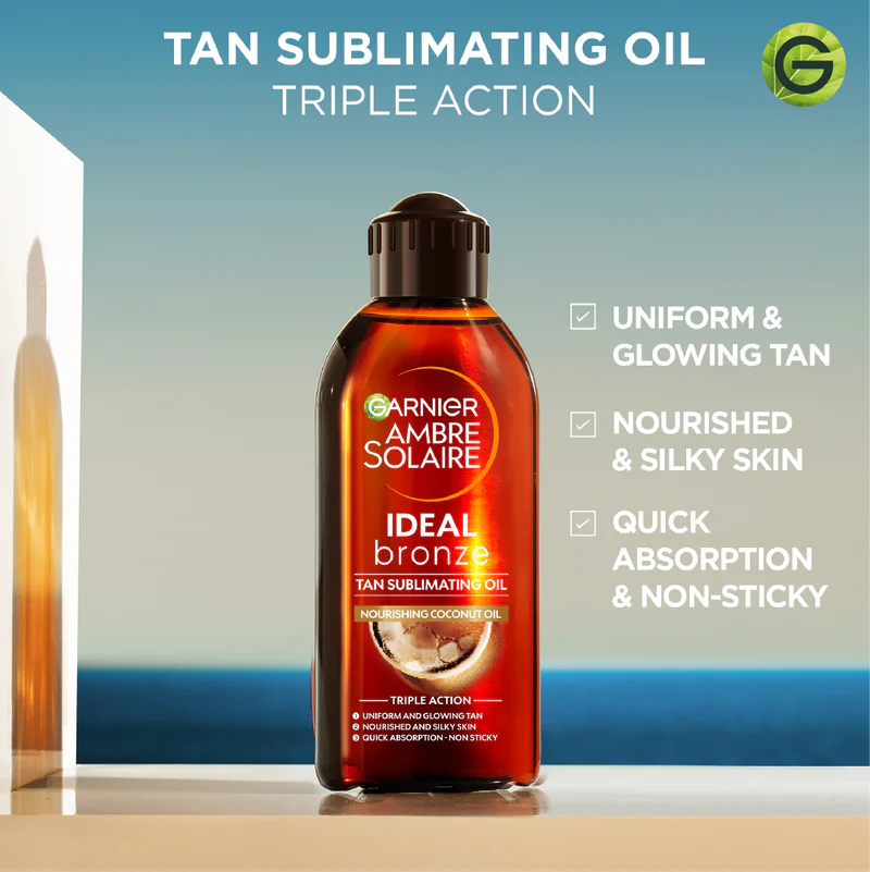   Garnier Ambre Solaire Ideal Bronze Tan Sublimating Oil 200ml