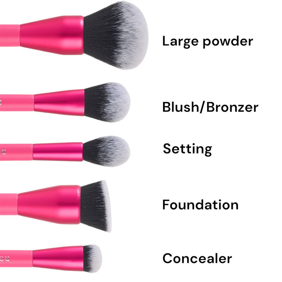 Royal Cosmetics Hot Pink-11 piece brush set