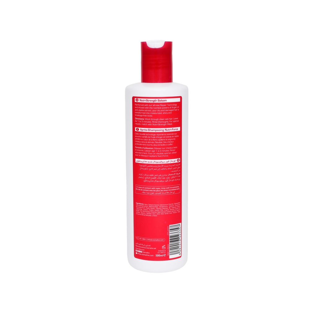 Cosmal Cure Professional Nutri Strength Balsam For Dry & Damaged Hair 500ML