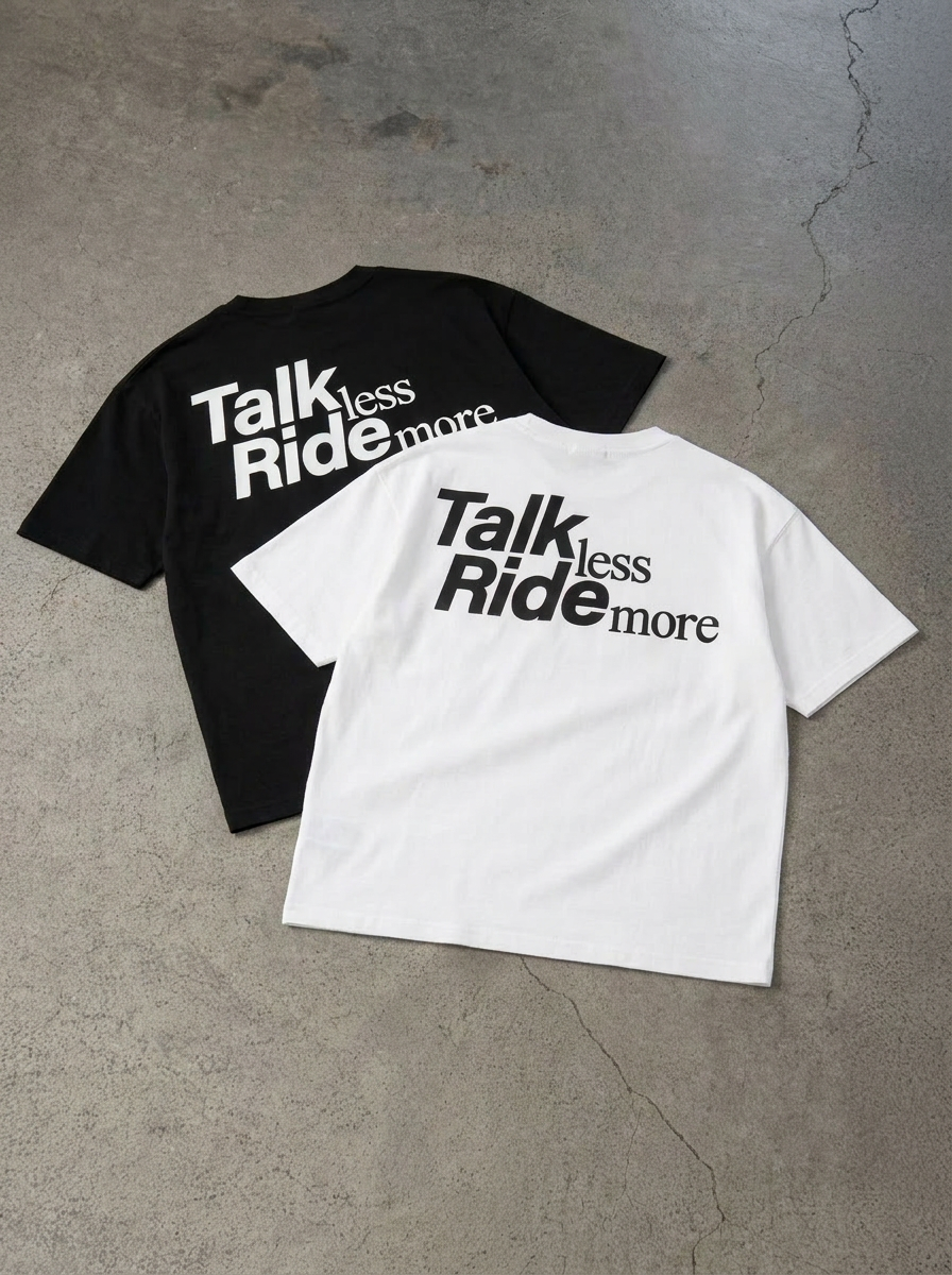 T-shirt Talk & Ride noir