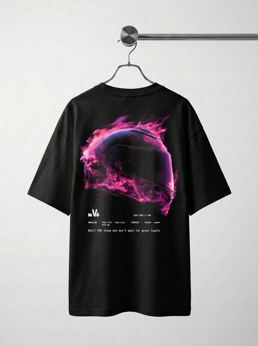 T-shirt casque rose