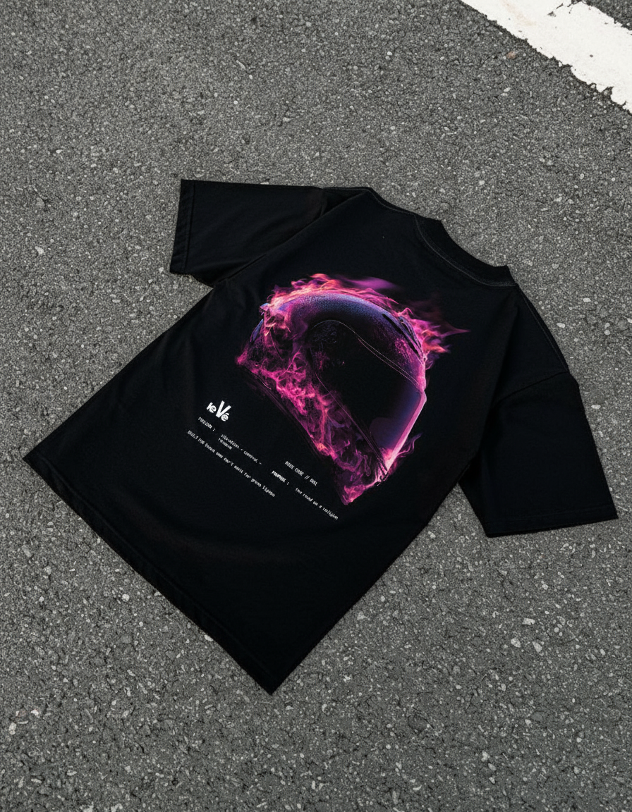 T-shirt casque rose