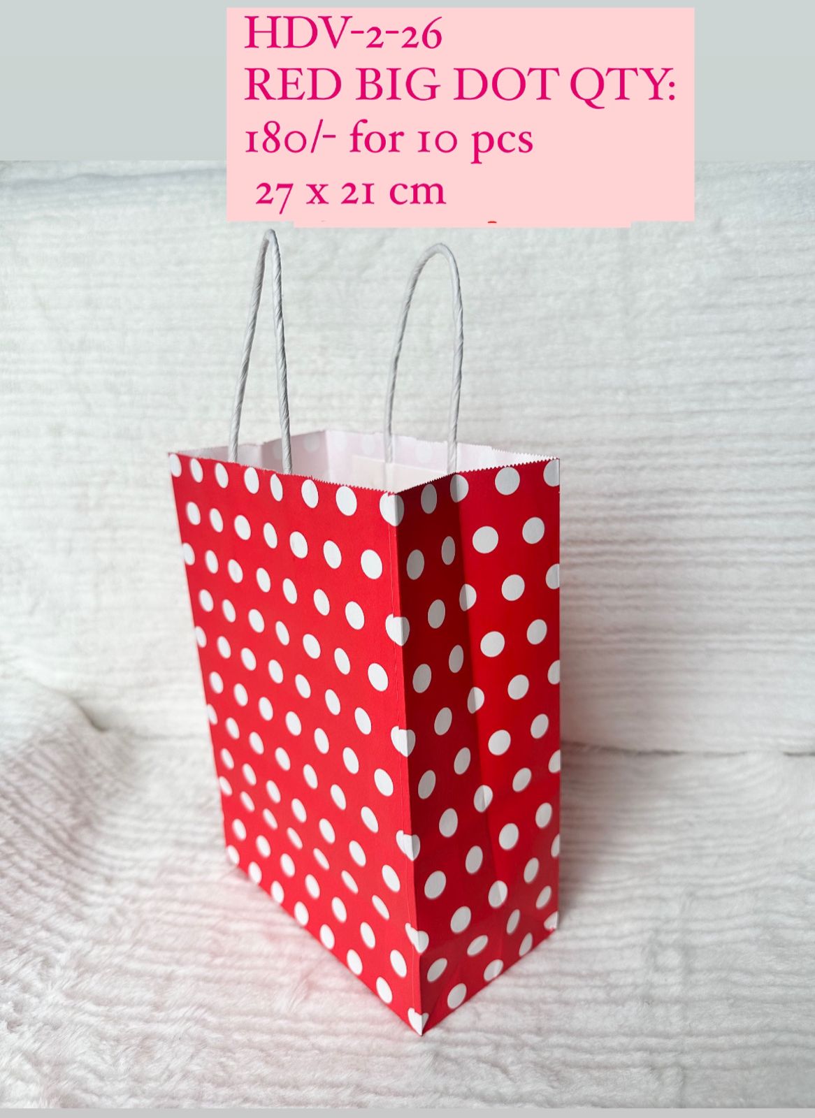 Red Polka Dot Gift Bag