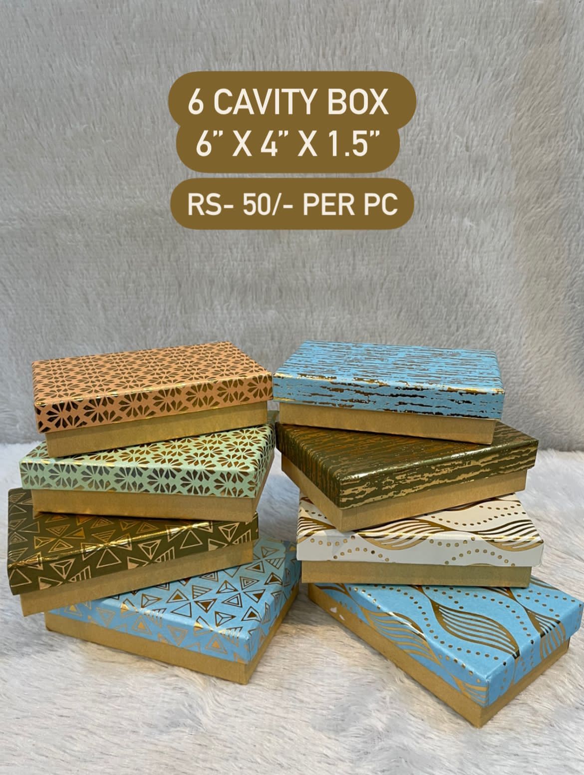 6 Cavity Decorative Box