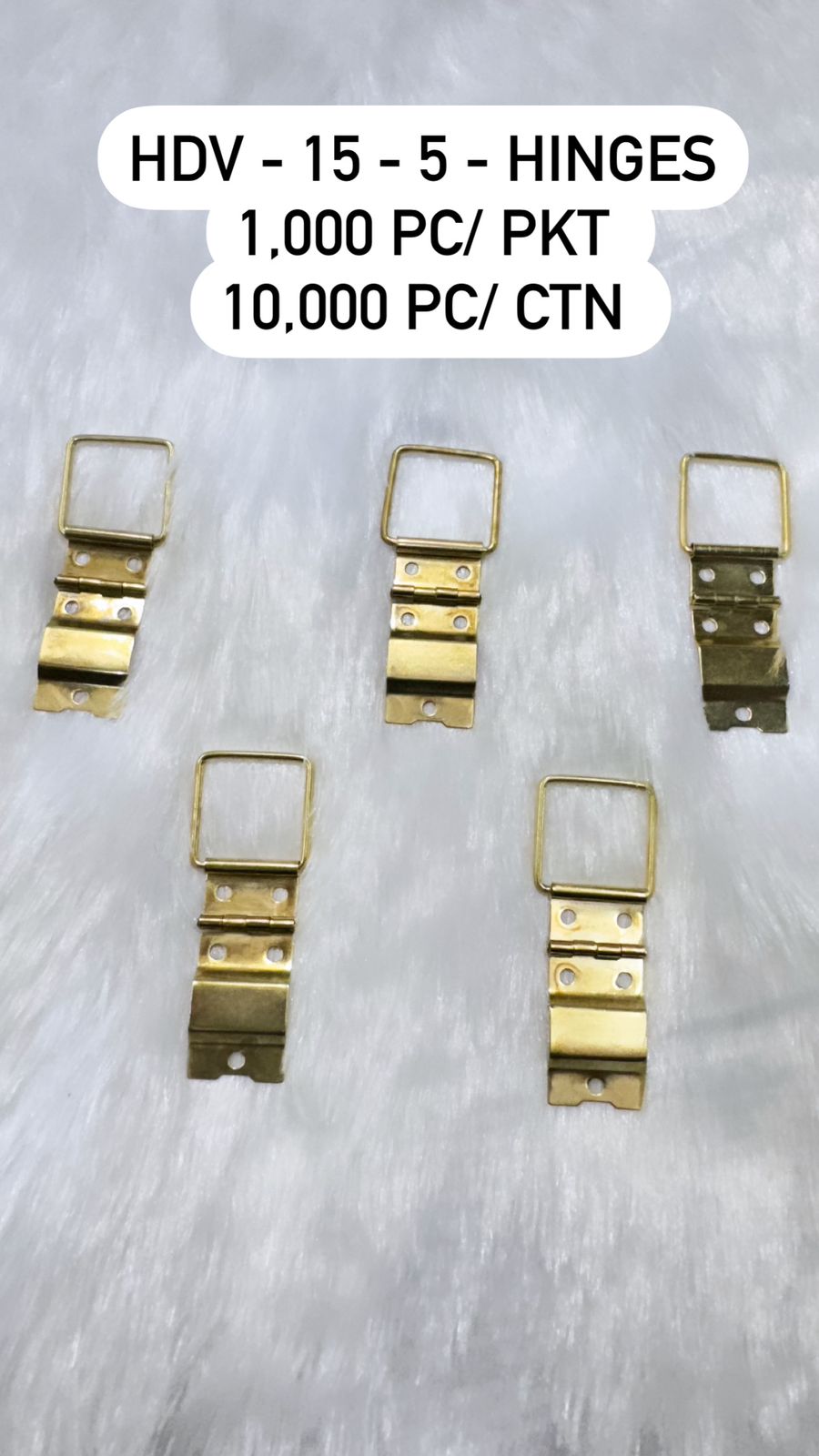HDV 15-5 Brass Hinges
