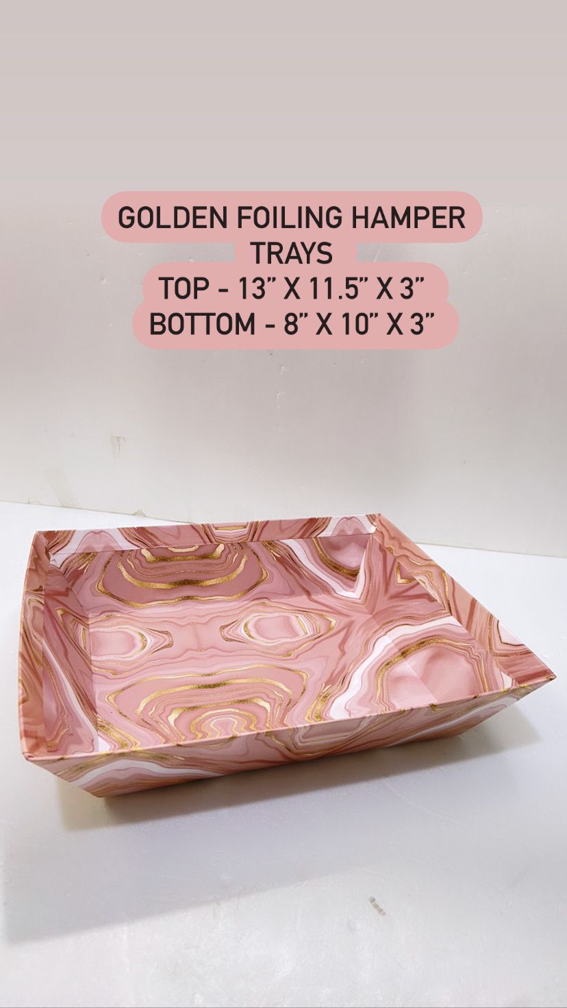Golden Foiling Hamper Tray