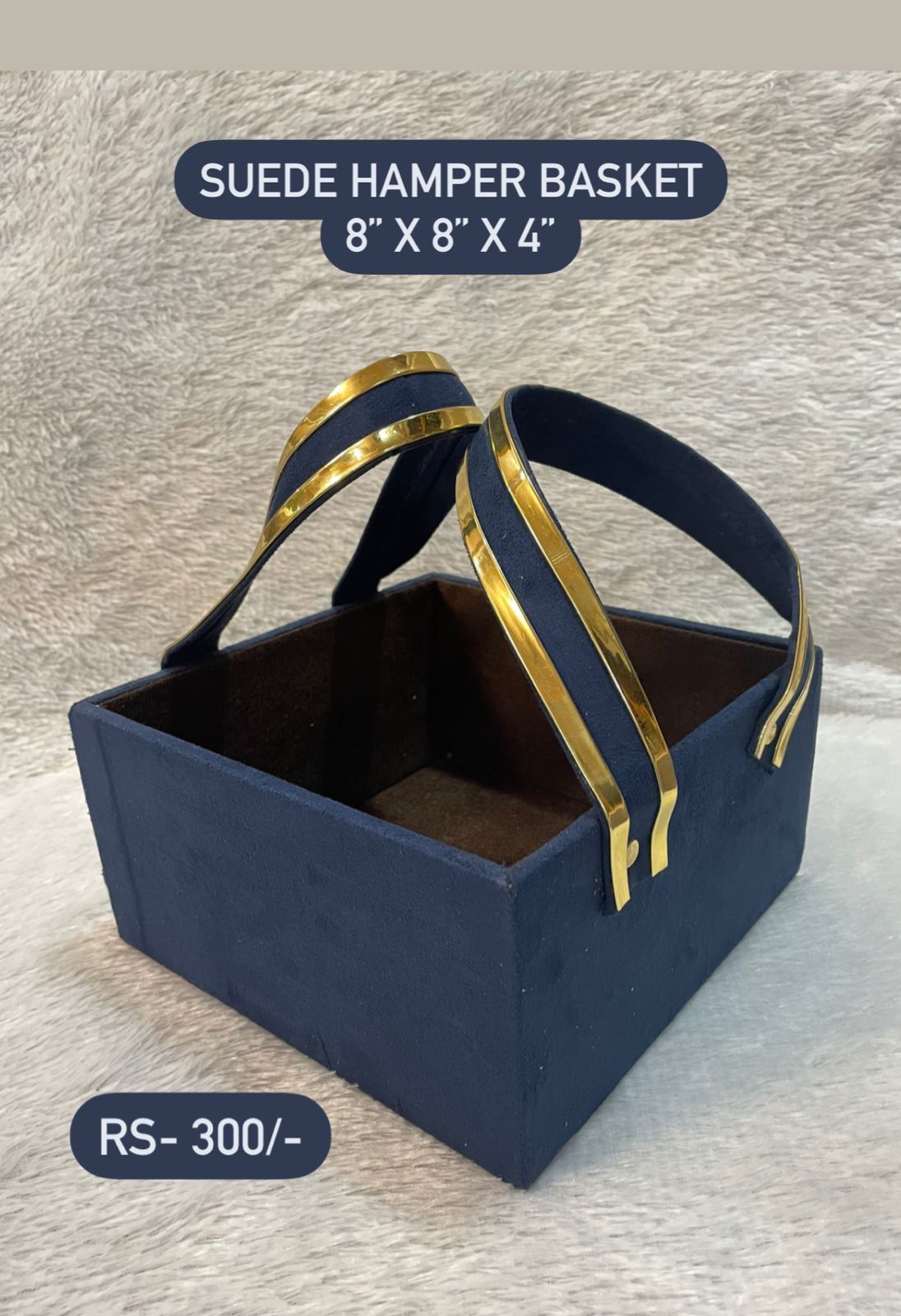 Suede Hamper Basket
