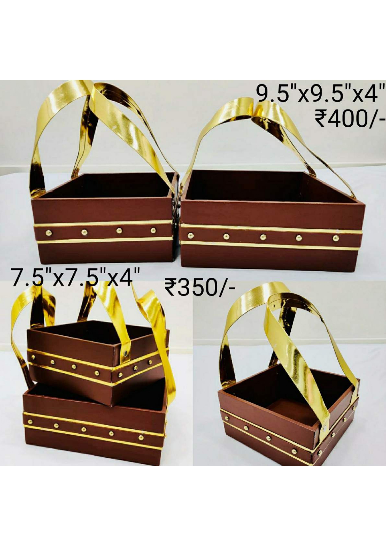 Elegant Brown Gift Basket