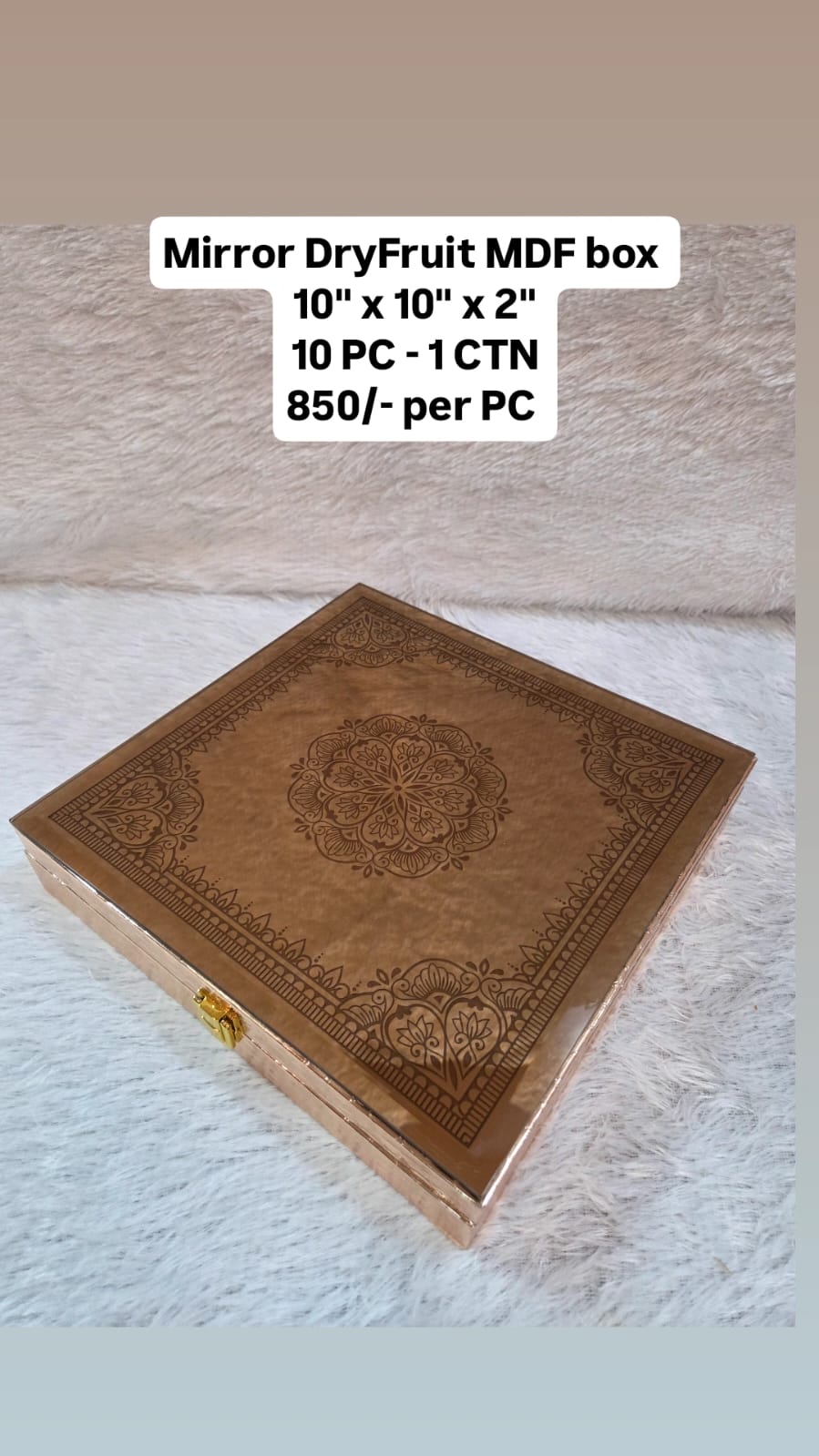 Mirror DryFruit MDF Box