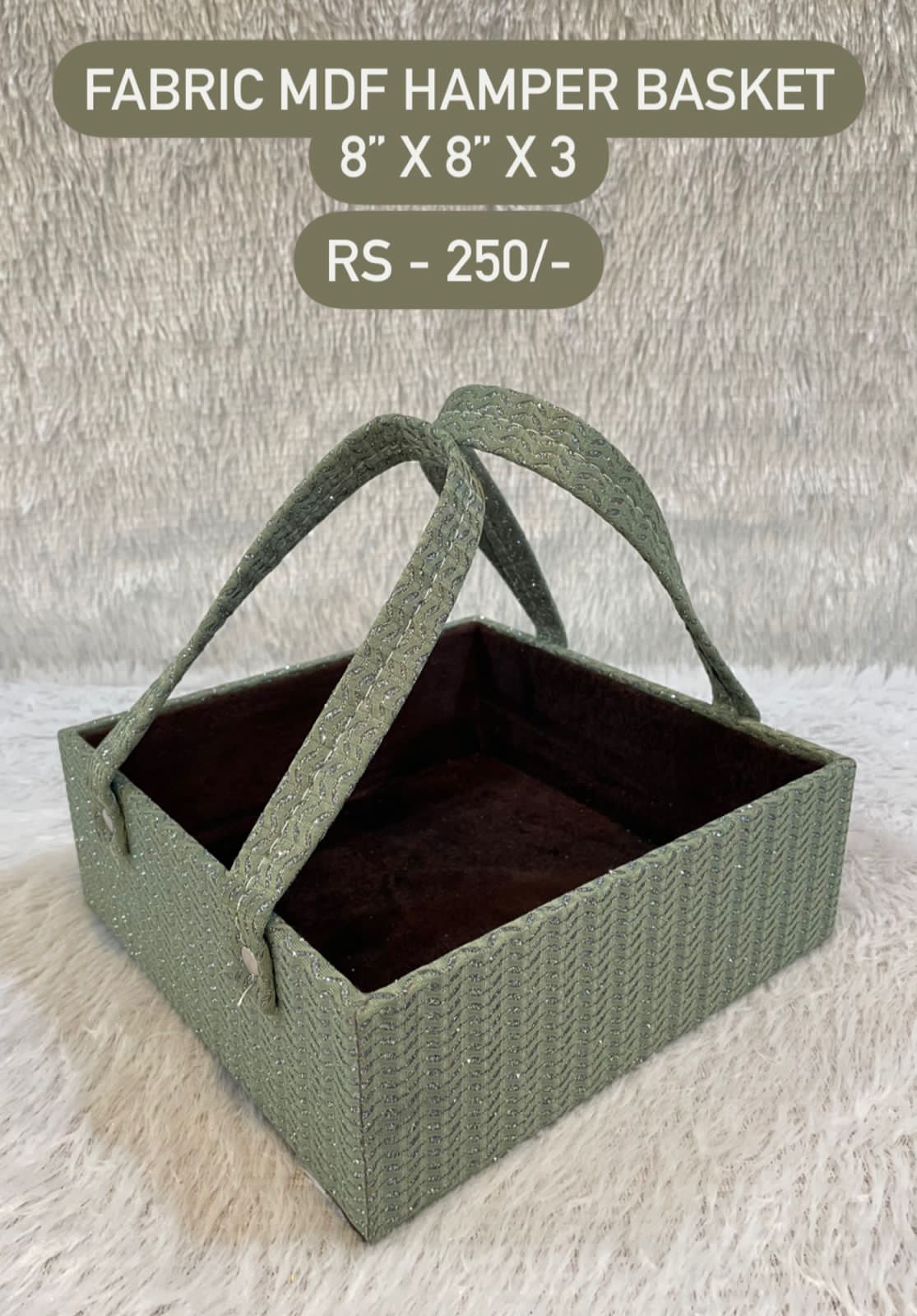 Fabric MDF Hamper Basket