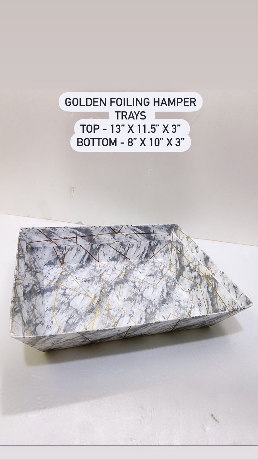Golden Foiling Hamper Tray