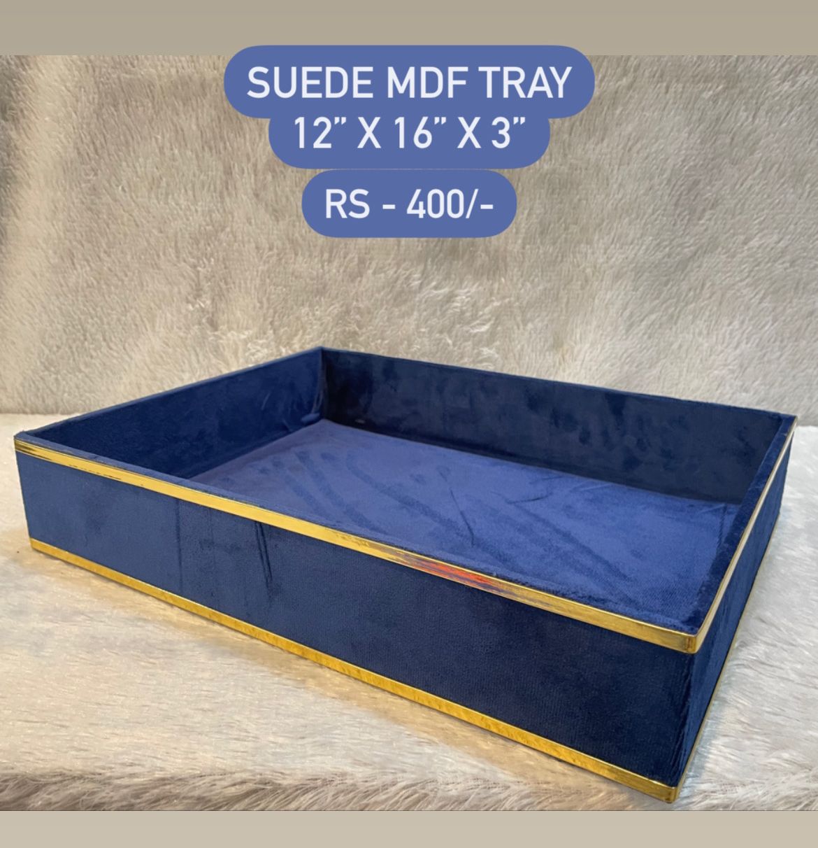 Suede MDF Tray