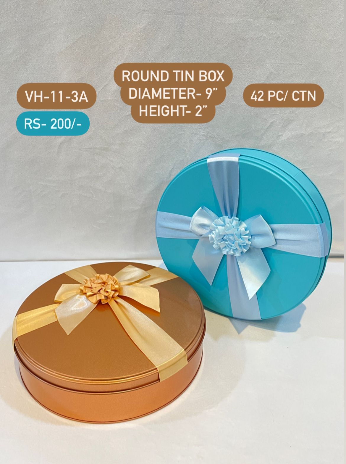 Round Gift Tin Box
