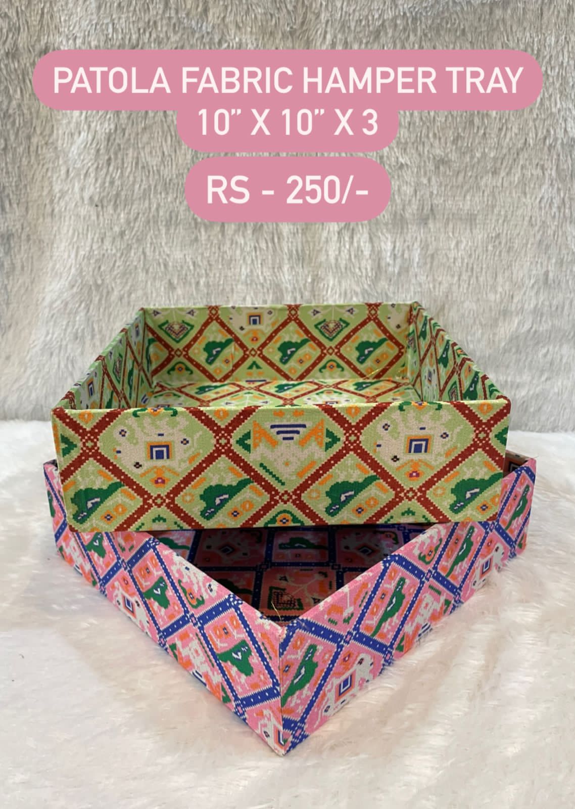 Patola Fabric Hamper Tray