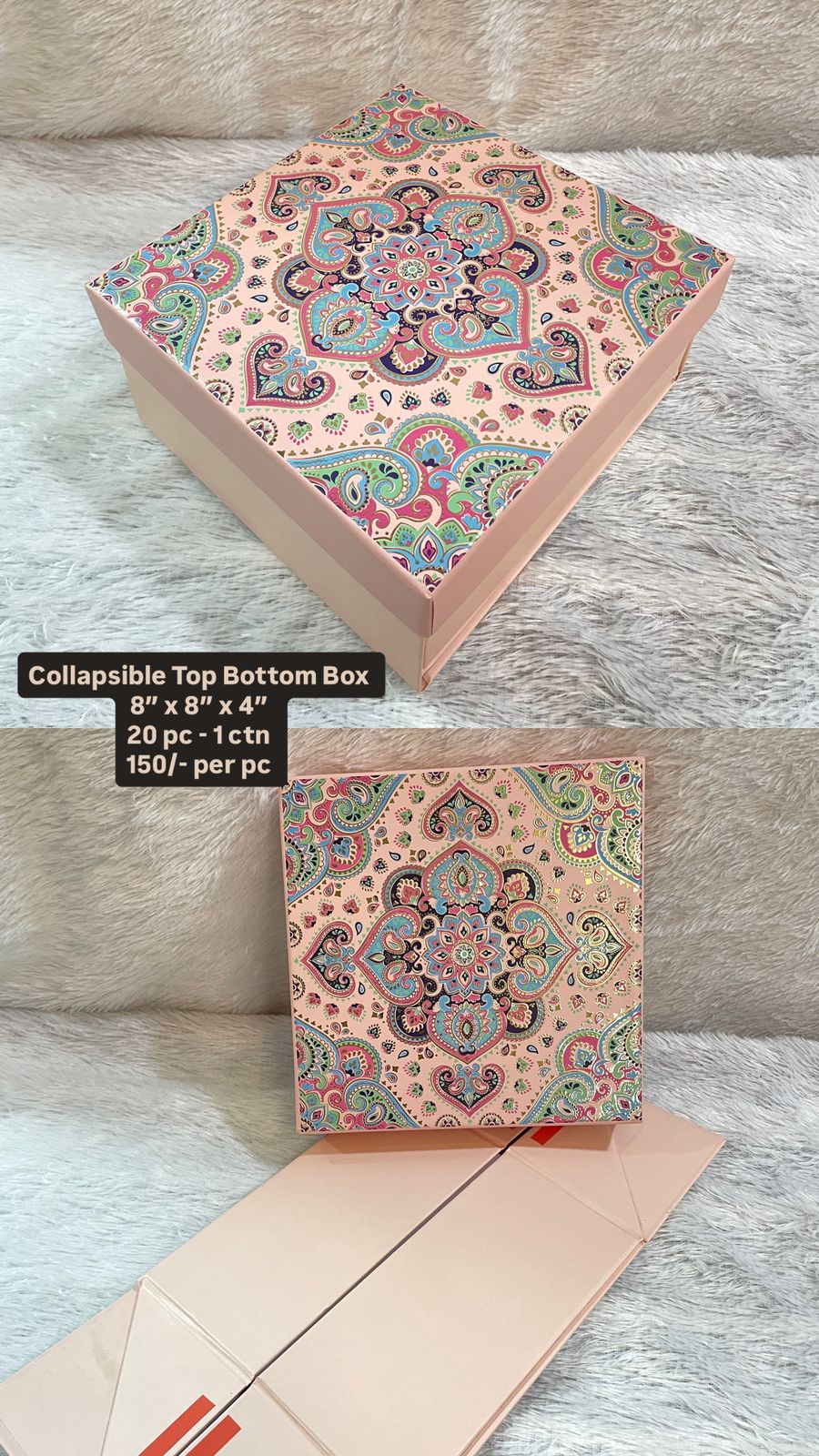 Collapsible Top Bottom Box