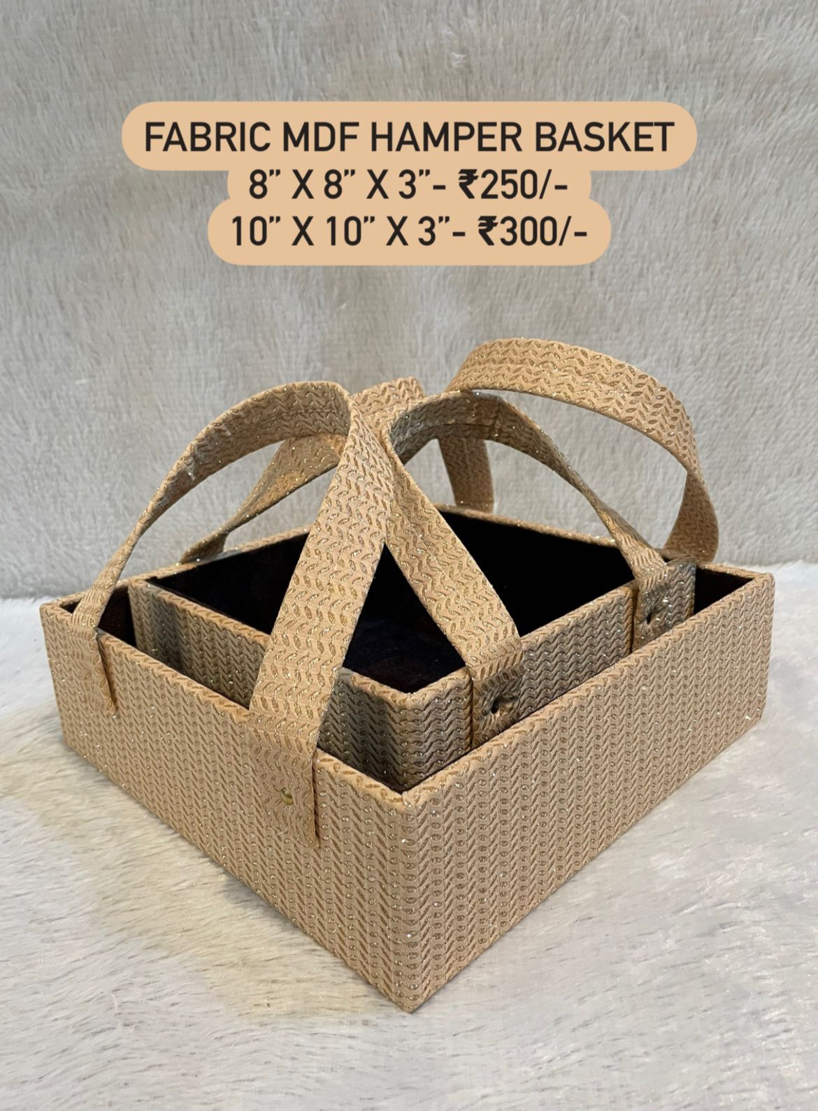 Fabric MDF Hamper Basket