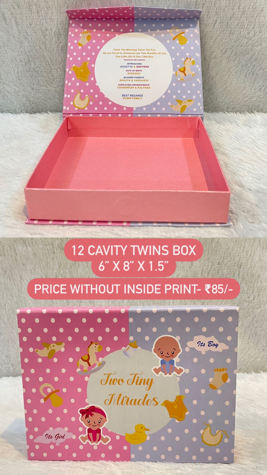 12 Cavity Twins Gift Box