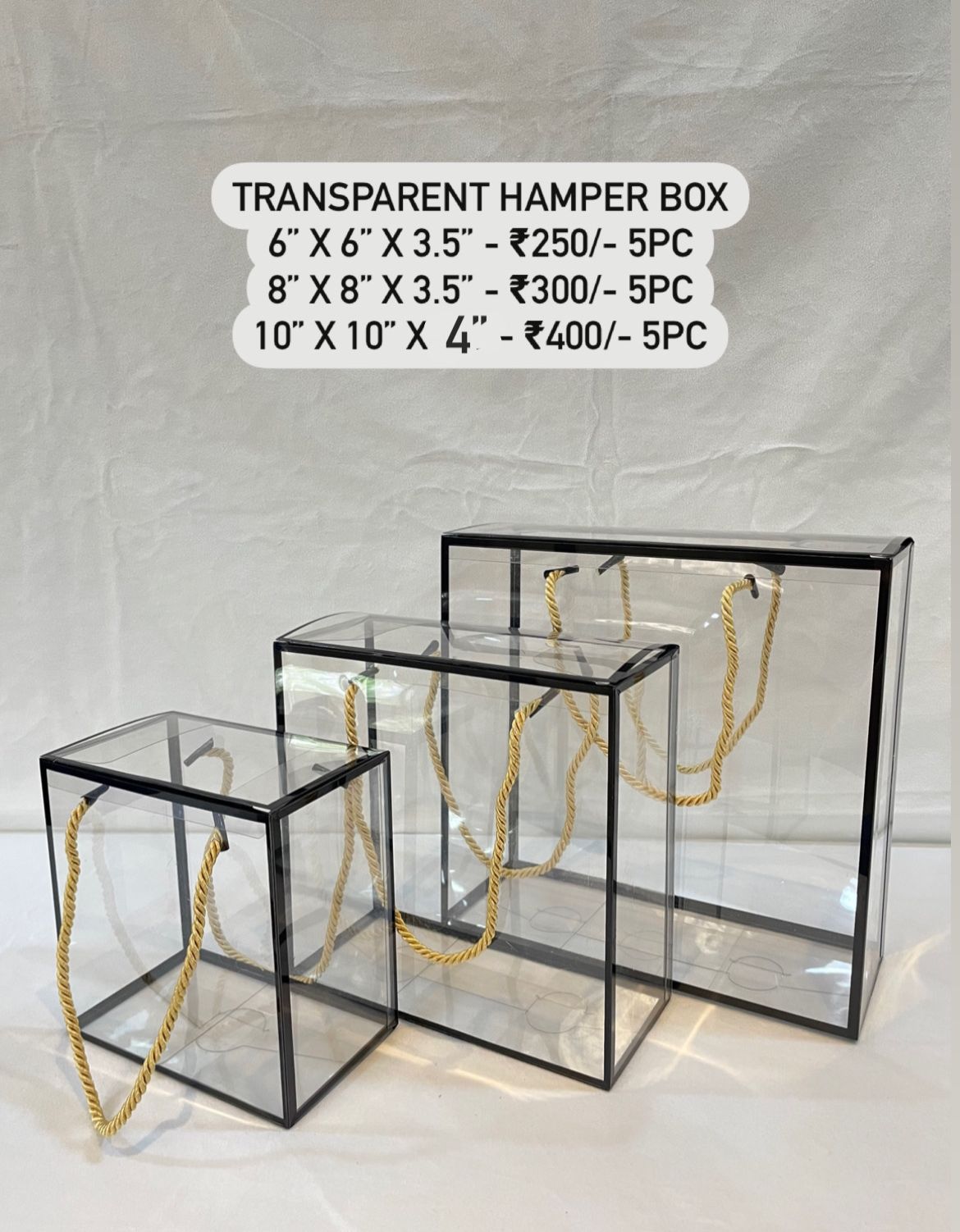 Transparent Hamper Box