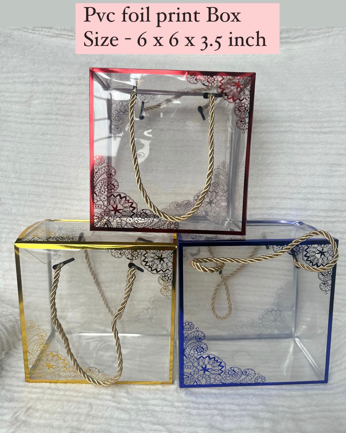 PVC Foil Print Gift Box