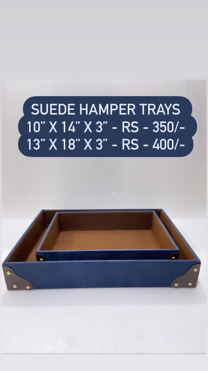 Suede Hamper Tray