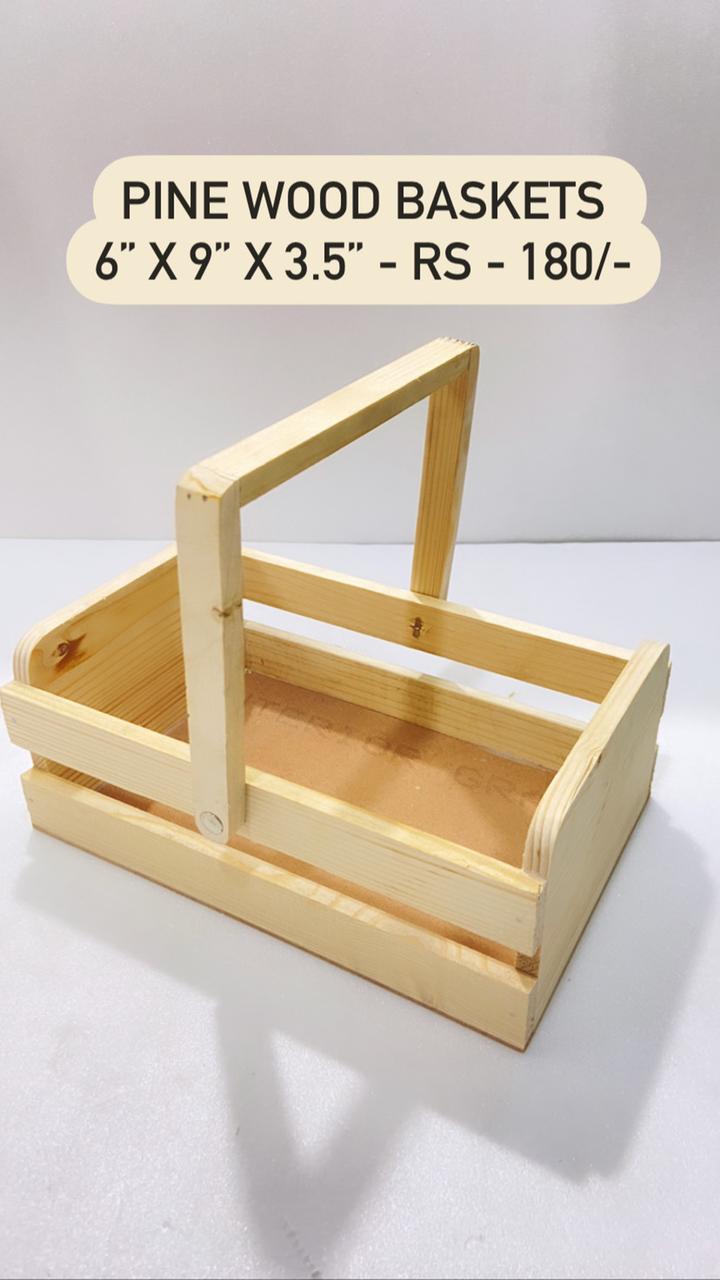 Pine Wood Basket