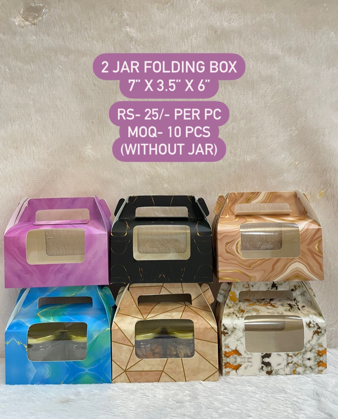 2 Jar Folding Box