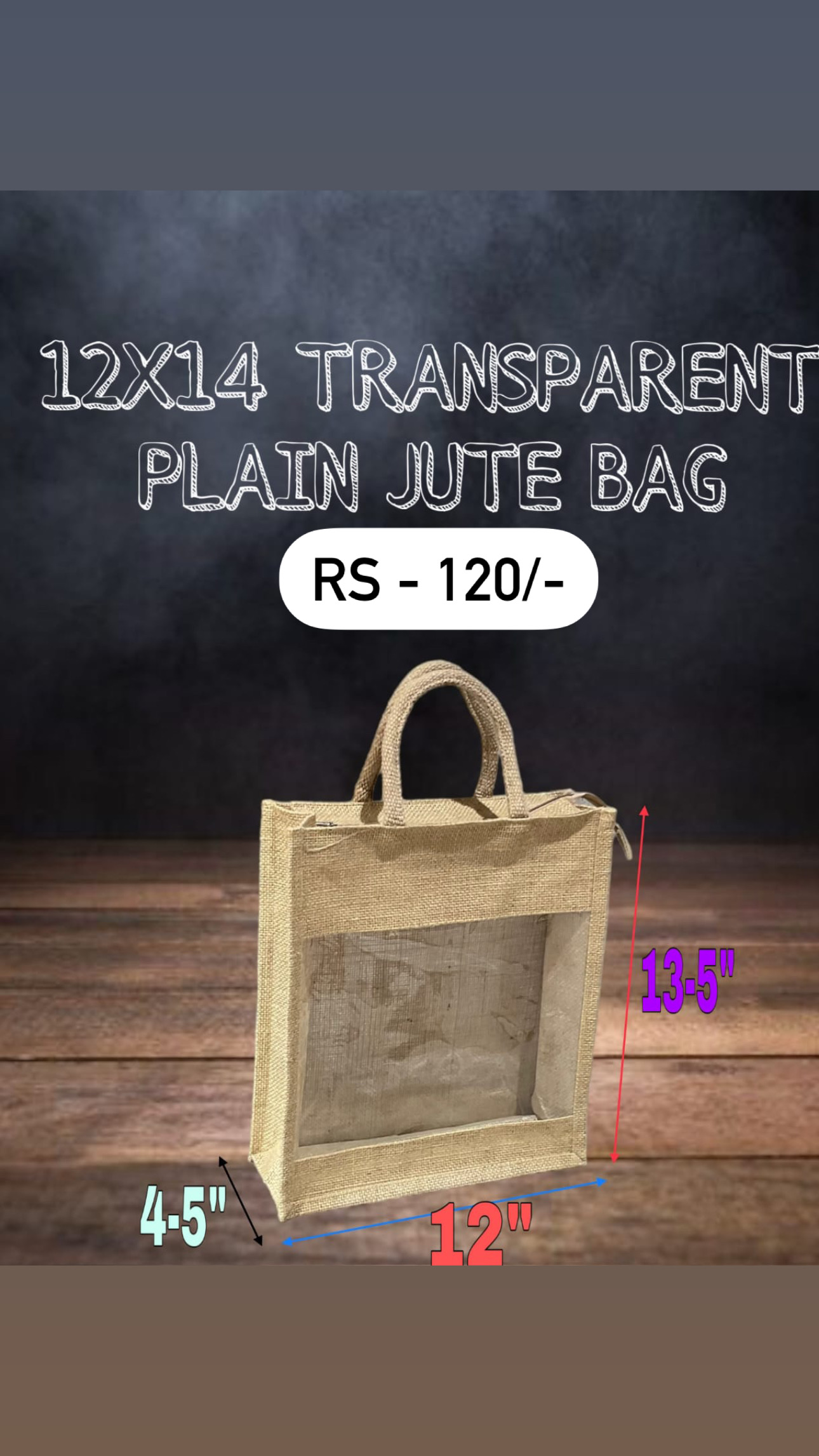Transparent Jute Bag